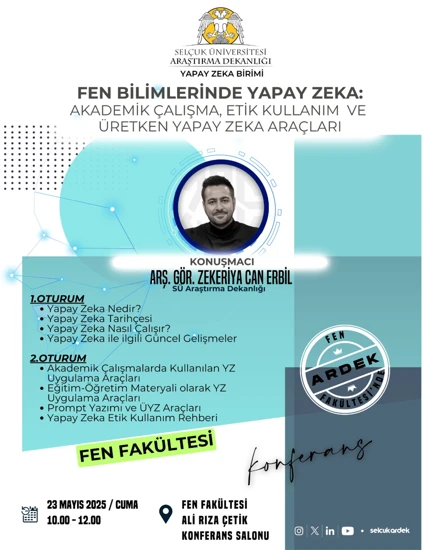 Fakültemizde Yapay Zeka Konferansı Gerçekleştirildi